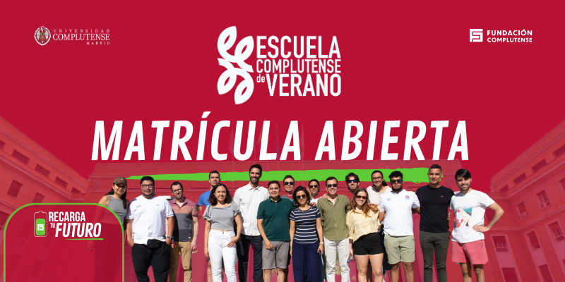 ¡Ya puedes matricularte en la Escuela Complutense de Verano!